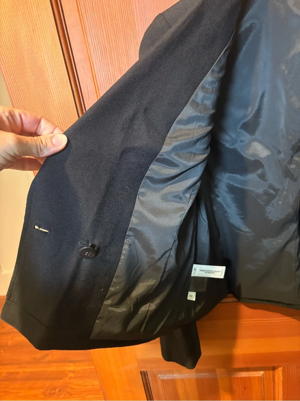 Ann Taylor Black Cropped Blazer 6p Petite